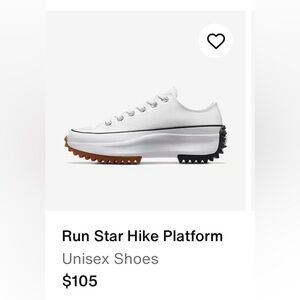 CONVERSE ALL STAR 
Converse Run Star Hike Ox Platform